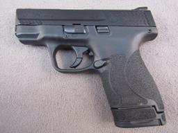 handgun: S&W Model M&P 9 Shield, Semi-Auto Pistol, 9mm, 7 shot, 3.1" barrel, S#JNC2885