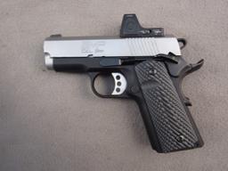 handgun: SPRINGFIELD ARMORY Model 1911 EMP, Semi-Auto Pistol, 9mm, 10 shot, 3" barrel, S#EMP55940