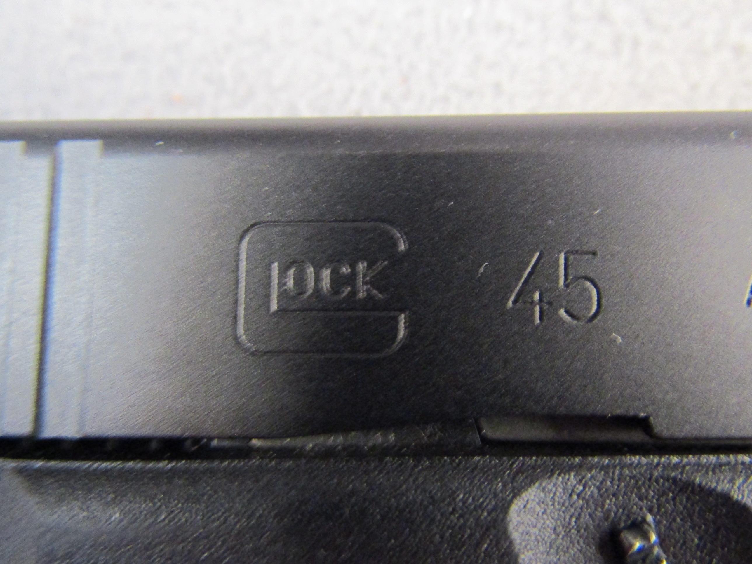 handgun: GLOCK Model 45, Semi-Auto Pistol, 9mm, 17 shot, 2.75" barrel, S#BLDU101