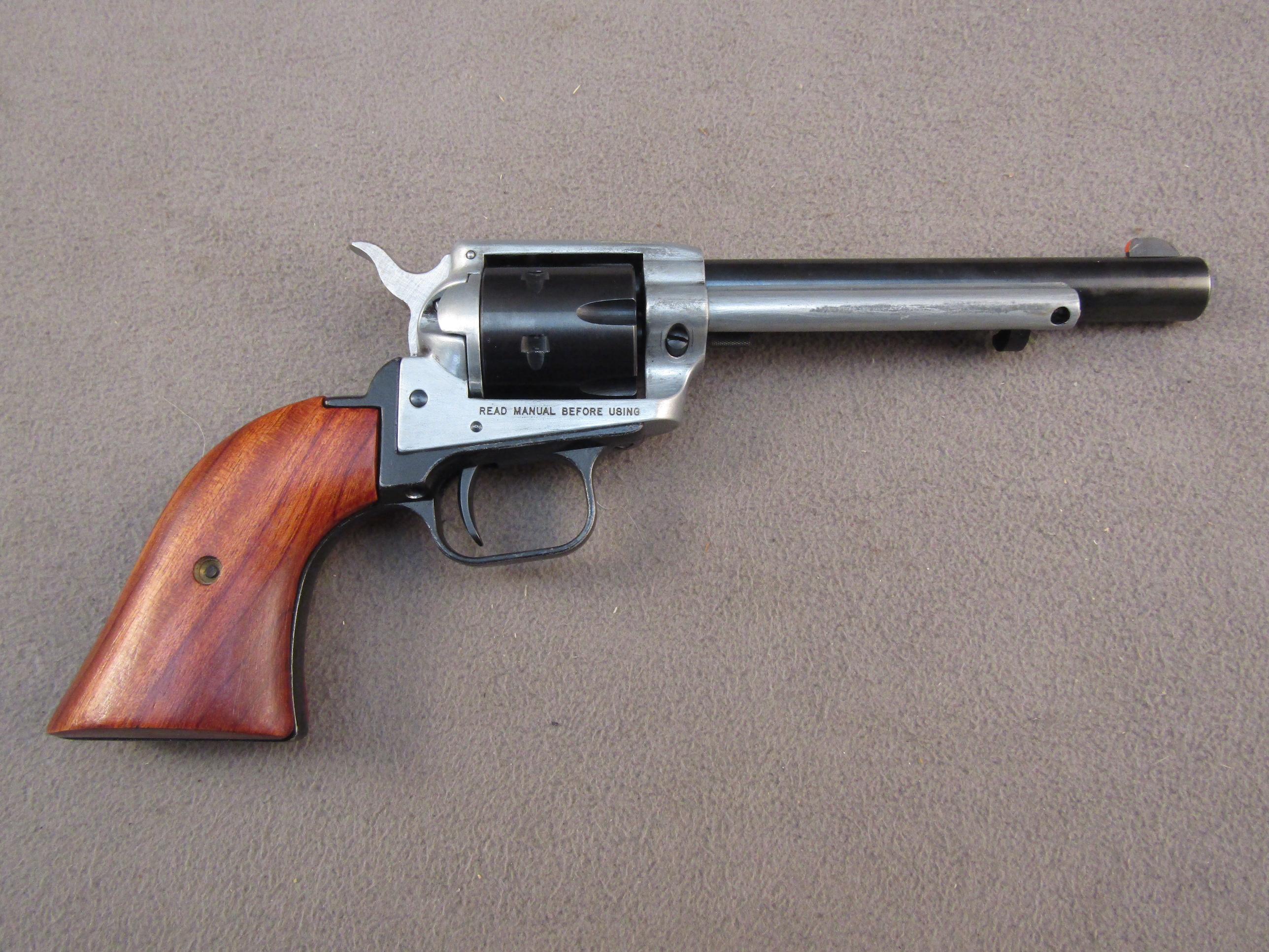 handgun: HERITAGE Model Rough Rider, Revolver, .22, 6 shot, 5.5" barrel, S#G03114