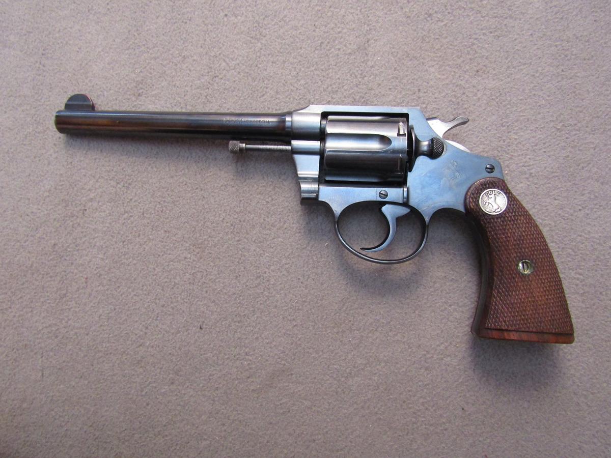 handgun: COLT Model Police Positive, Revolver, .38spl, 6 shot, 6" barrel, S#353576