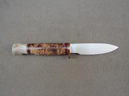 knife: Hess Muley Maple Burl knife