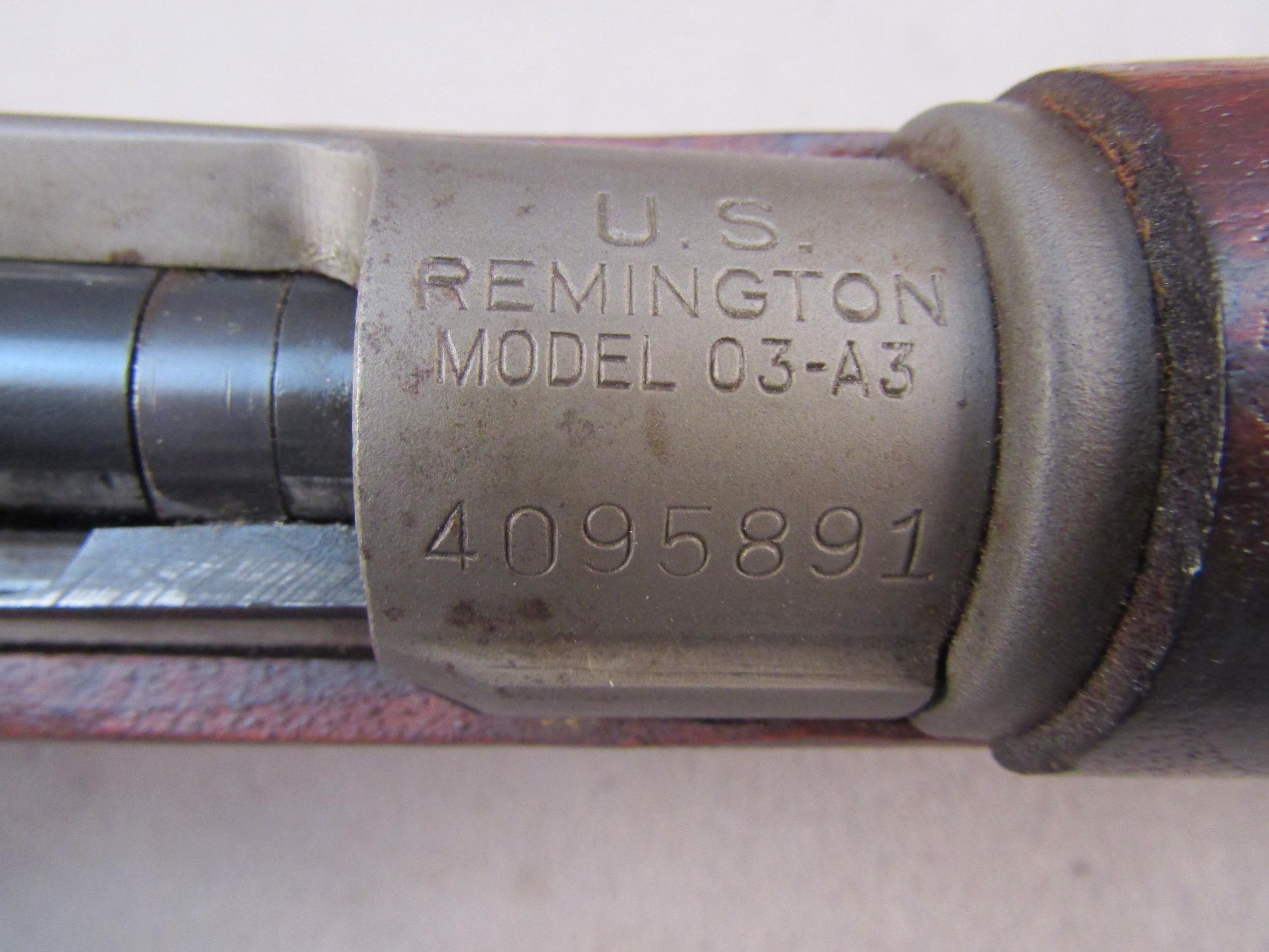 REMINGTON Model 03-A3, Bolt-Action Rifle, .30-06, S#4095391