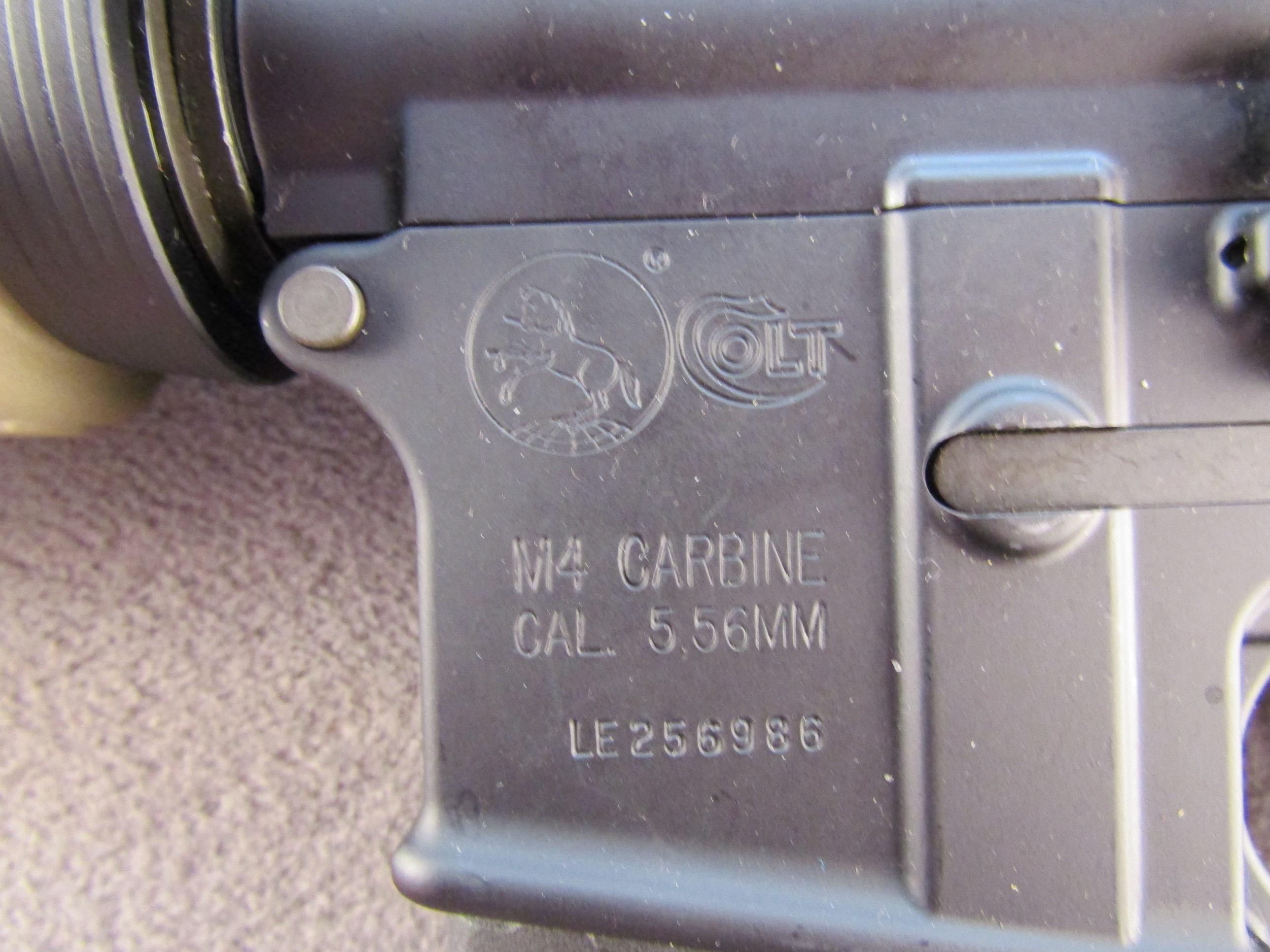 COLT Model M4 Carbine, Semi-Auto Rifle, 5.56, S#LE256986