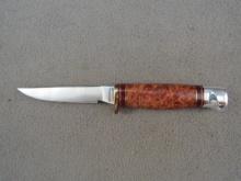 knife: Hess Bird & Trout Amboyna Burl knife