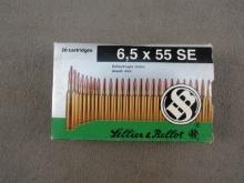 ammo: Lellier & Bellot, 6.5x55 SE ammo