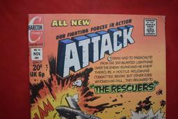 ATTACK #14 | THE RESCUERS! | JACK KELLER - 1973 - CHARLTON COMICS