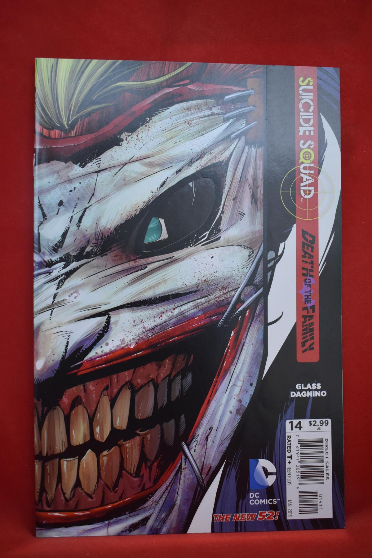 SUICIDE SQUAD #14 | NEW 52 - GREG CAPULLO DEATH OF THE FAMILY JOKER MASK COVER