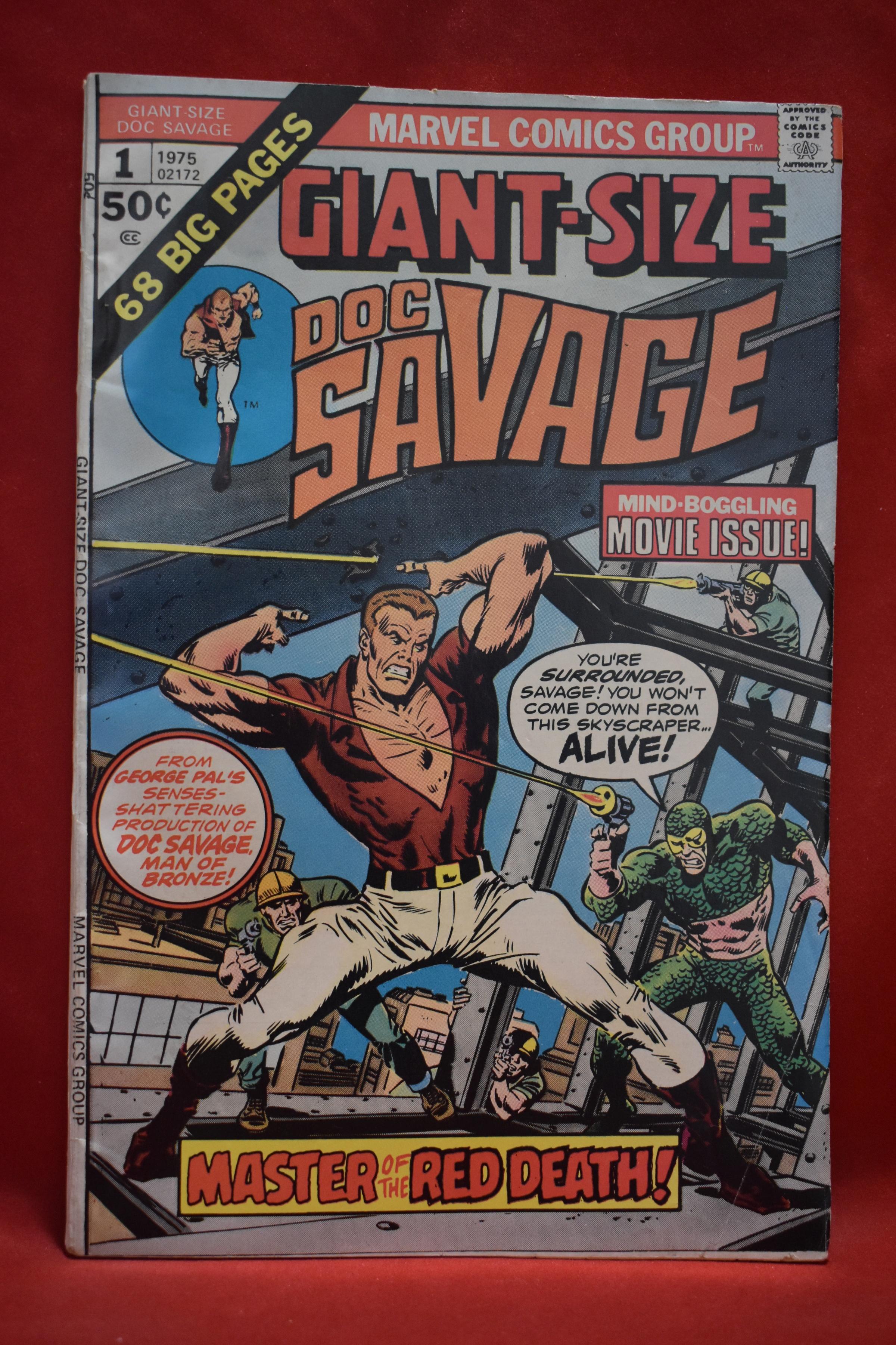 GIANT-SIZE DOC SAVAGE #1 | THE MAN OF BRONZE! | ROY THOMAS & JOHN BUSCEMA - 1975