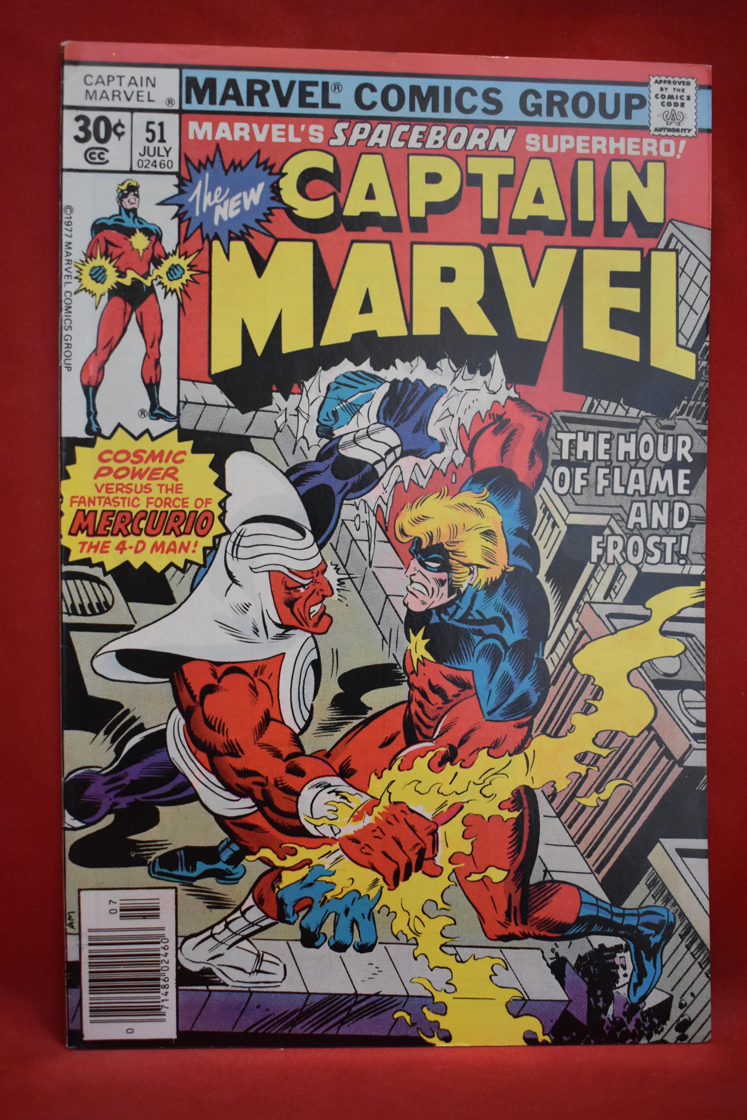 CAPTAIN MARVEL #51 | MERCURIO - TIL DEATH DO US PART! | MILGROM - 1977