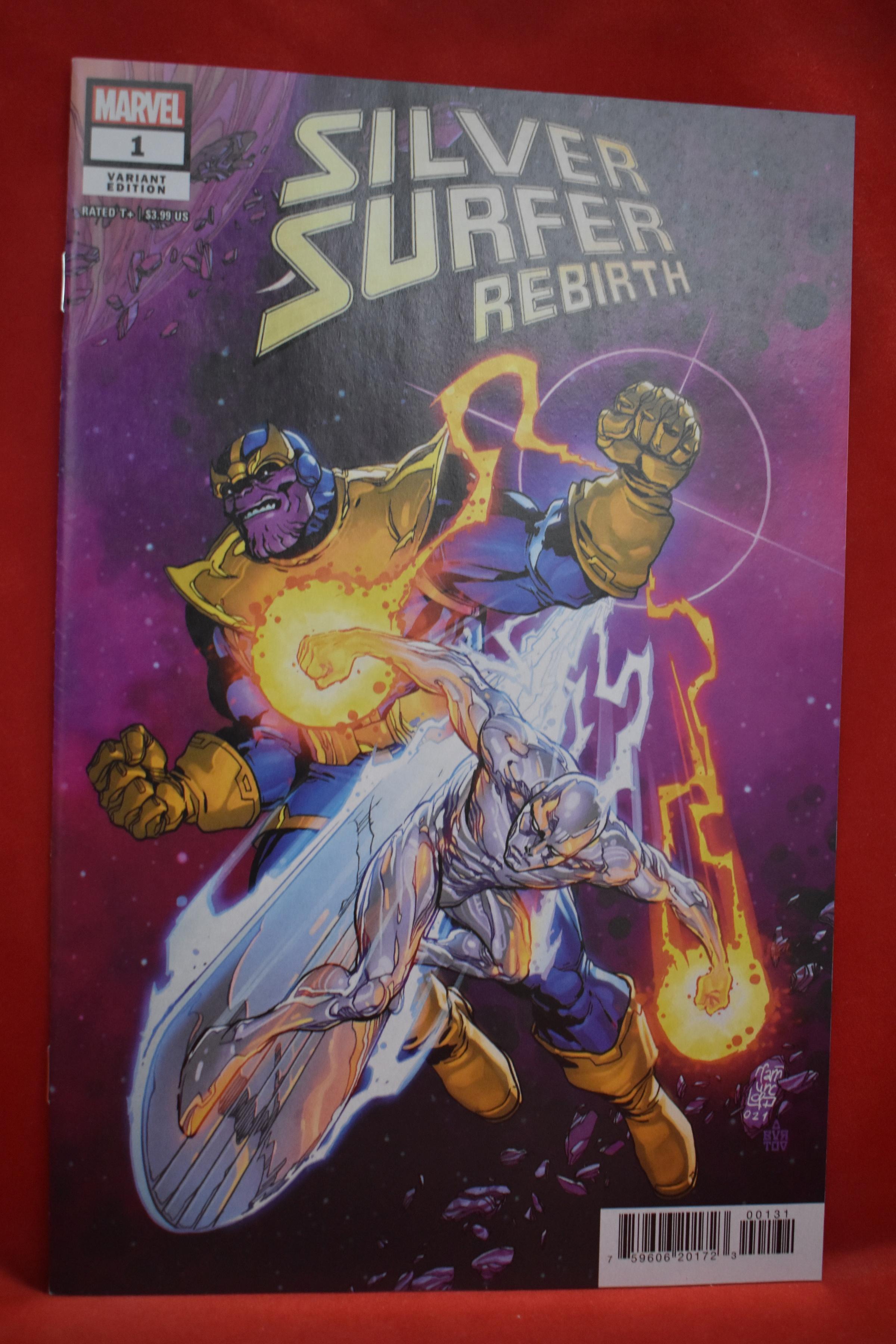 SILVER SURFER REBIRTH #1 | LIMITED SERIES FEATURING THANOS/SILVER SURFER TEAM UP - VARIANT