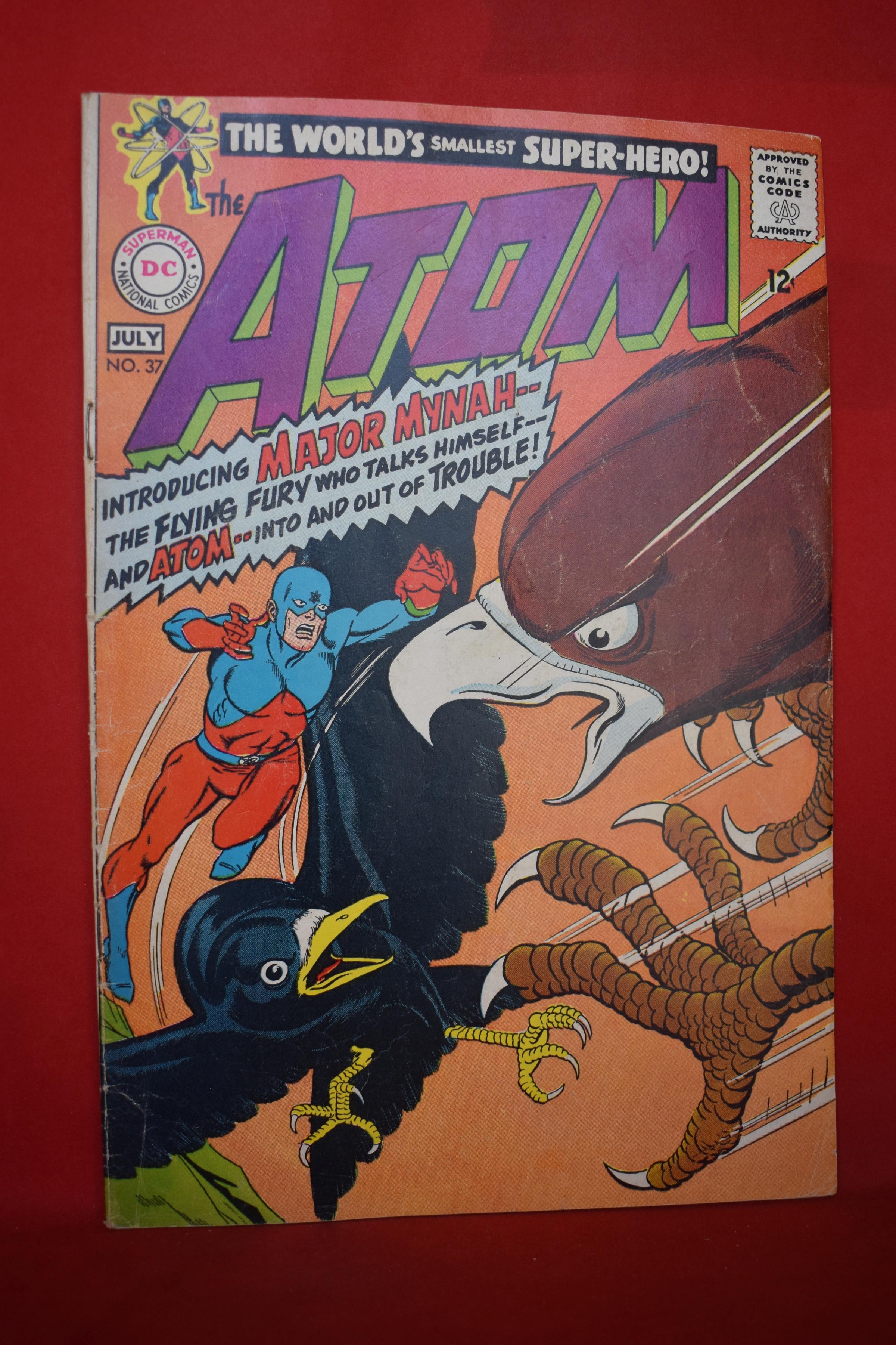 THE ATOM #37 | KEY 1ST APPEARANCE OF MAJOR MYNAH | GIL KANE - 1968