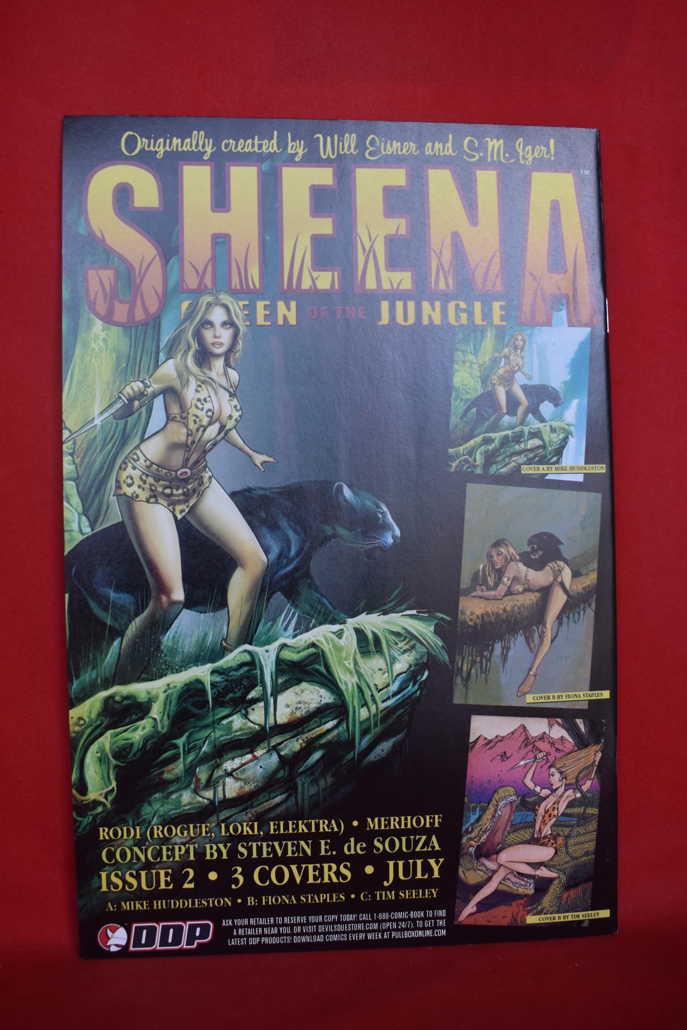 SHEENA #1 | TIM SEELEY VARIANT | DDP - 1ST ISSUE