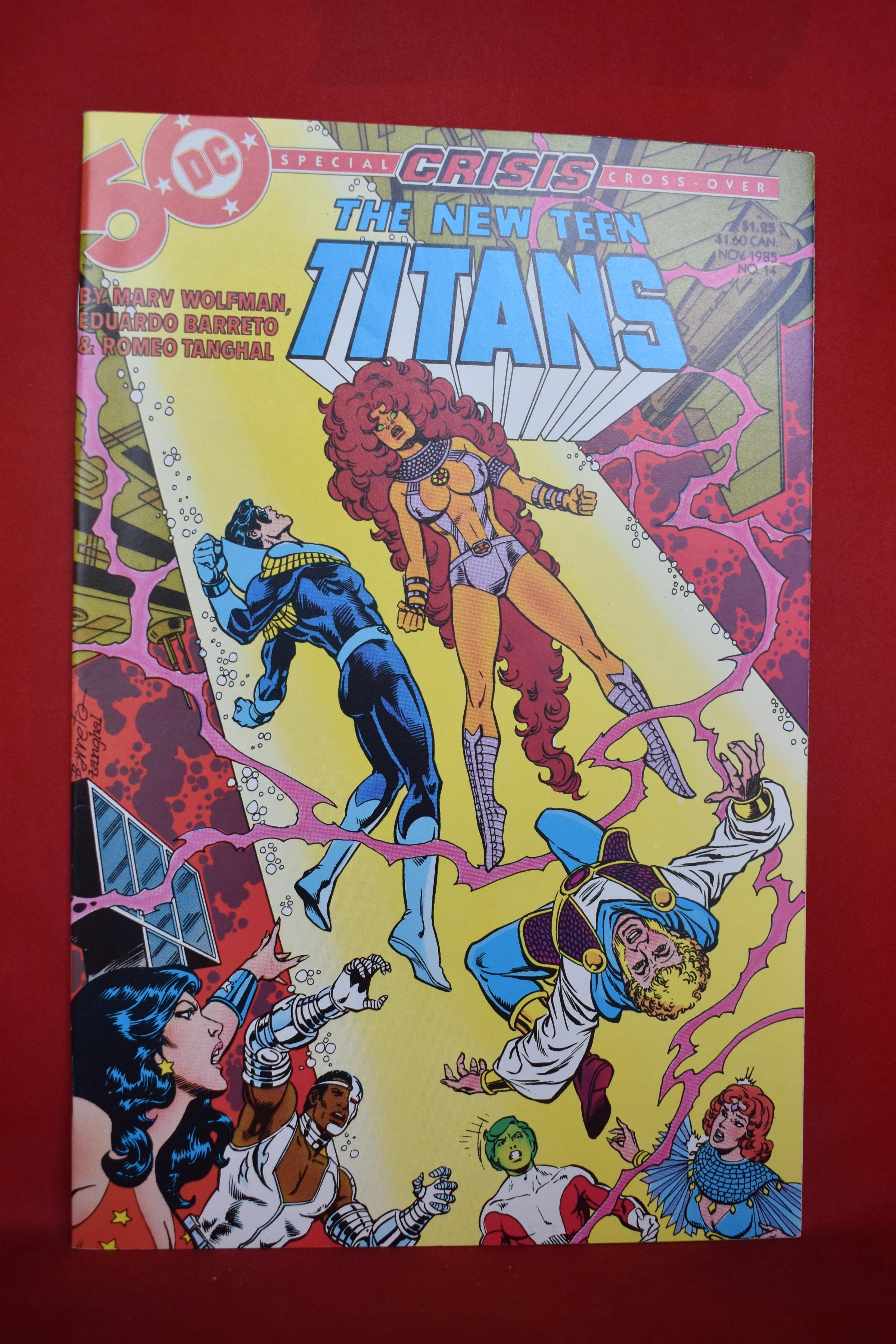 NEW TEEN TITANS #14 | CRISIS ON INFINITE EARTHS | BARRETO COVER ART