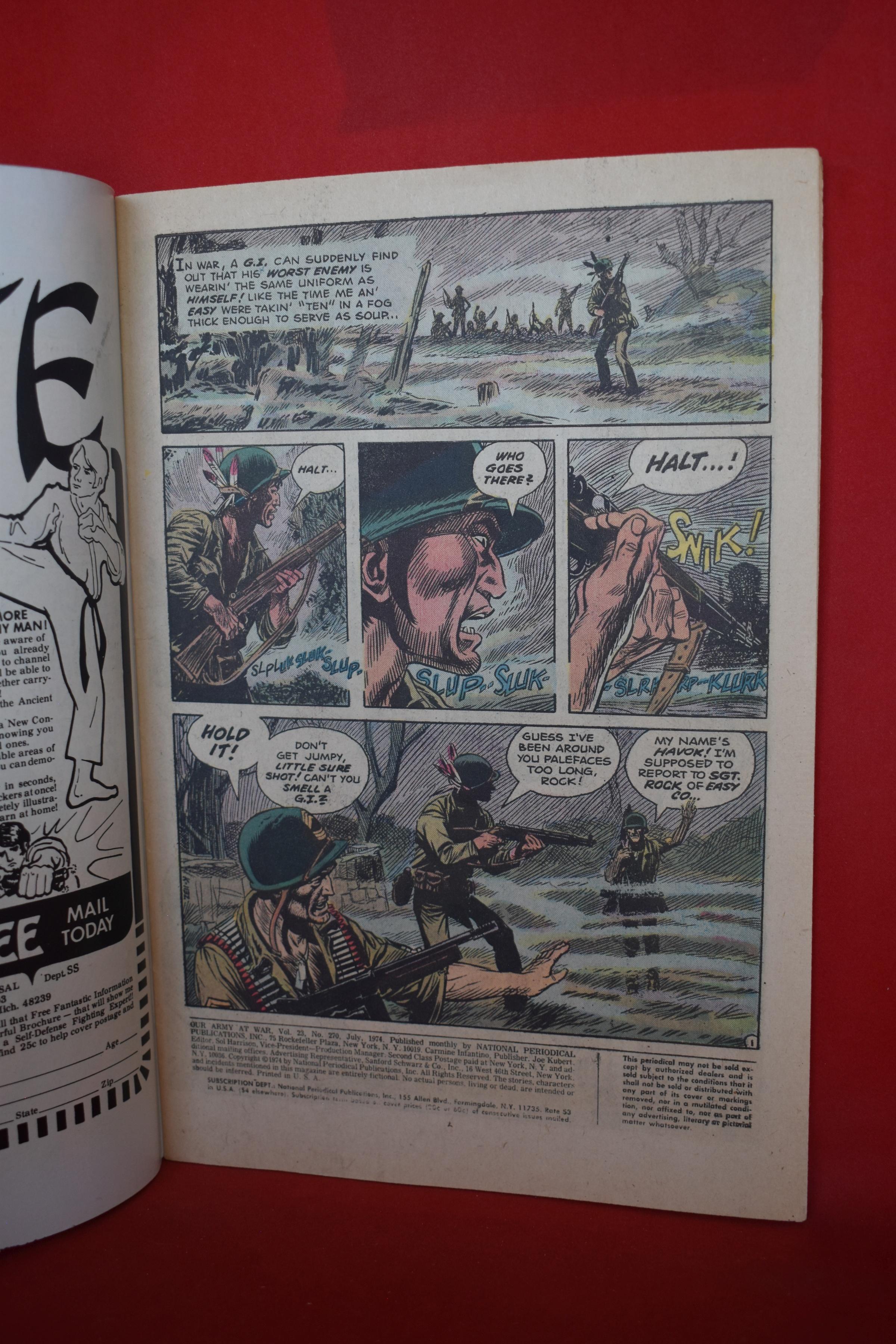OUR ARMY AT WAR #270 | SPAWN OF THE DEVIL! | JOE KUBERT - 1974
