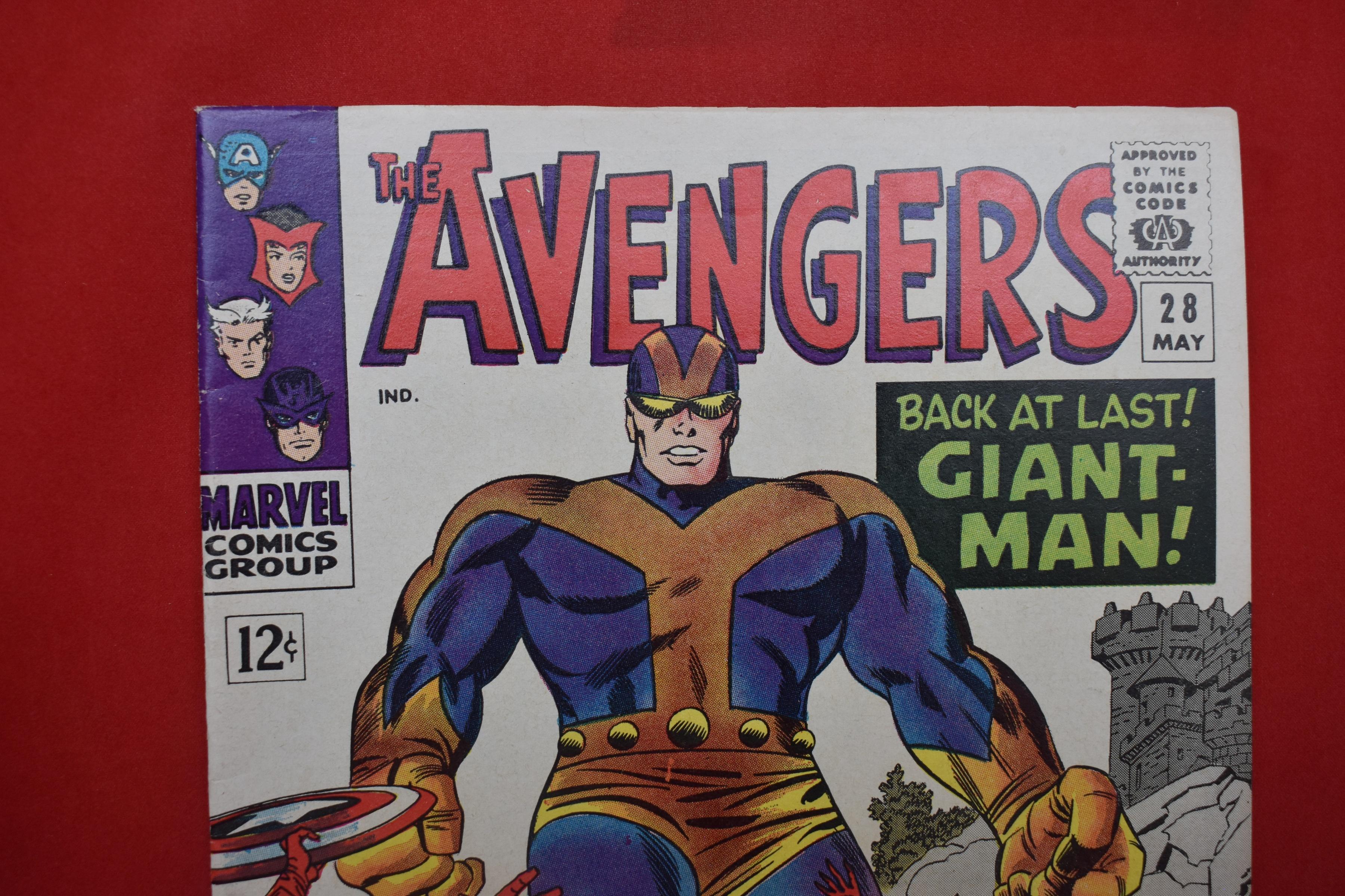 AVENGERS #28 | KEY 1ST APP OF THE COLLECTOR, HANK PYM BECOMES GOLIATH! | KIRBY & LEE - NICE BOOK!