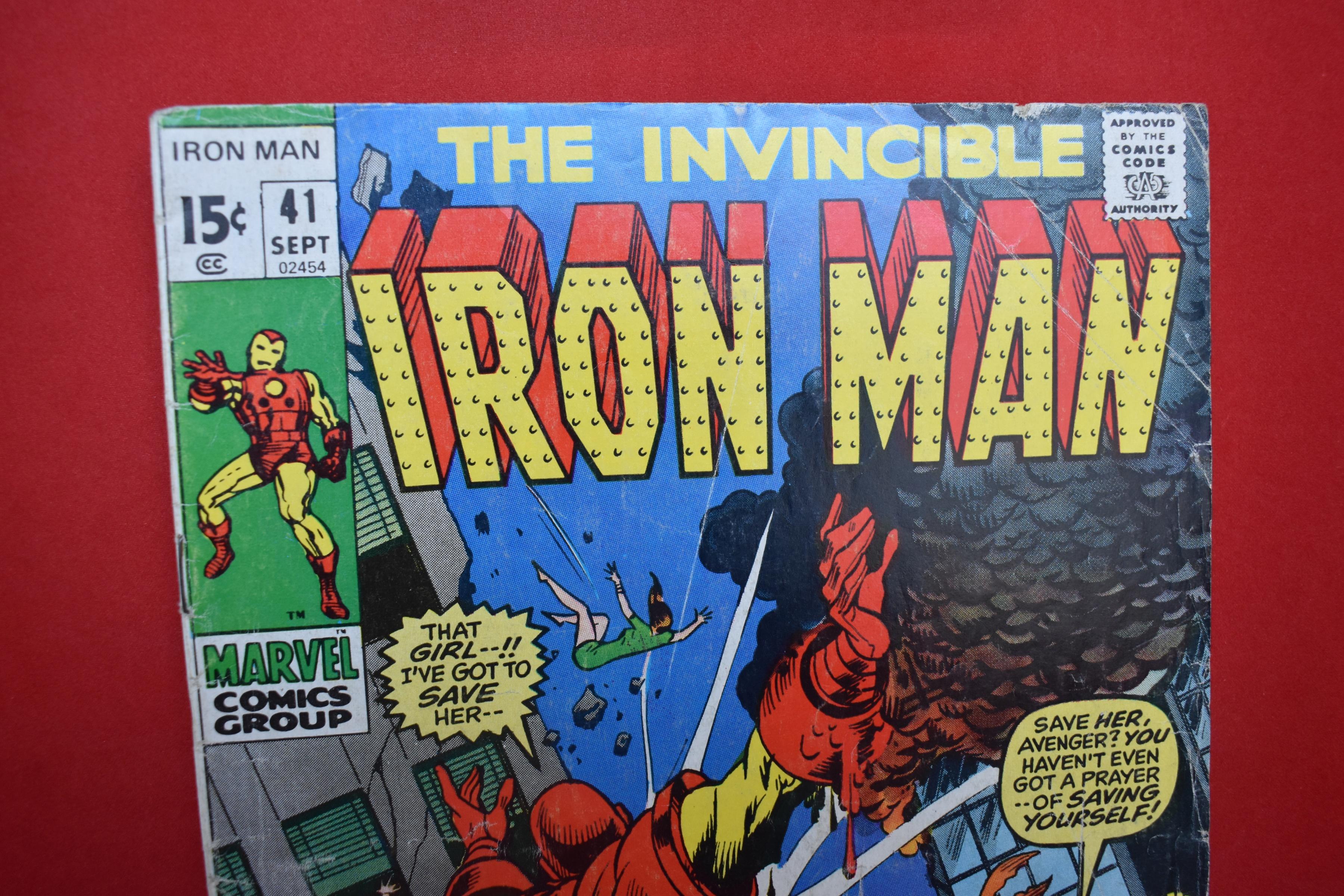 IRON MAN #41 | 1ST APPEARANCE OF THE SLASHER! | *SOLID - CREASING - SEE PICS*