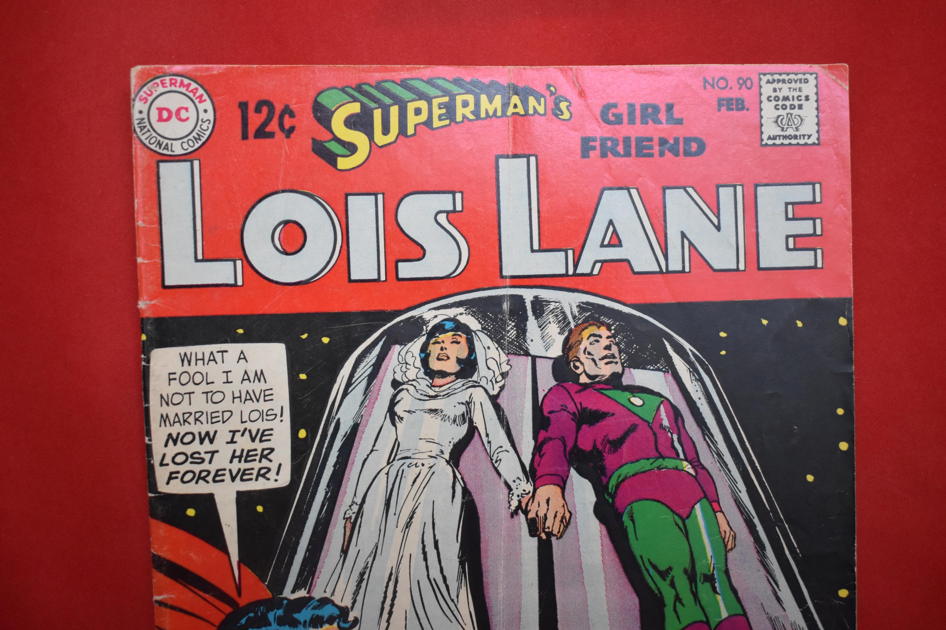 LOIS LANE #90 | LOIS LANE'S FUTURE HUSBAND - NEAL ADAMS - 1969 | *SOLID - CREASING - SEE PICS*