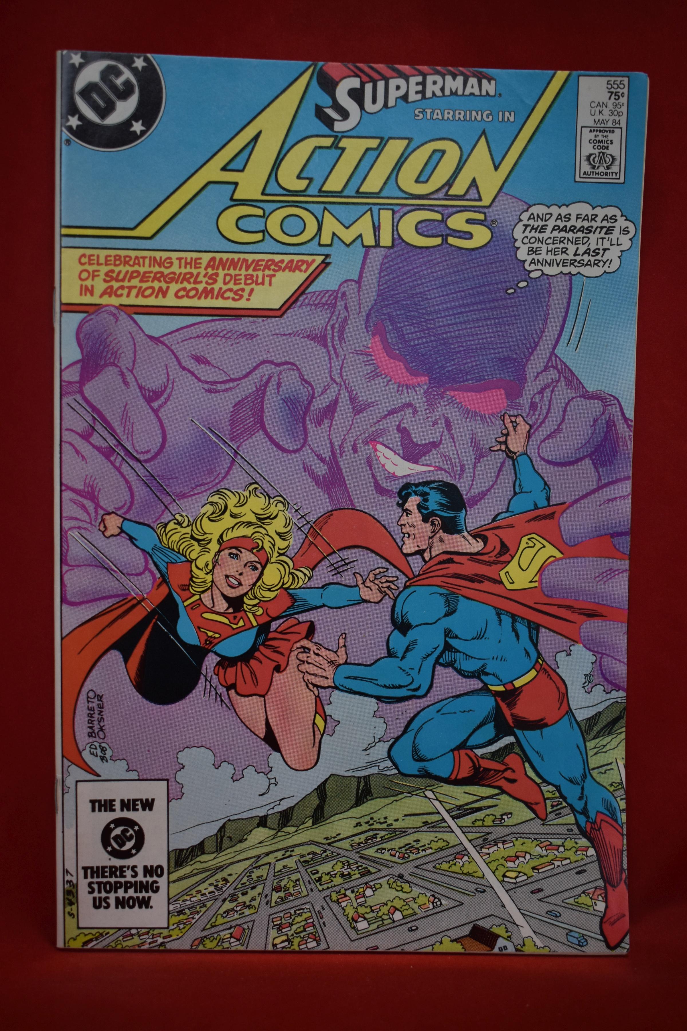 ACTION COMICS #555 | SUPERGIRL & SUPERMAN VS PARASITE | OKSNER & BARRETO