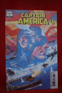 CAPTAIN AMERICA #1 | 1ST APP OF POWER ELITE TEAM, ALEX ROSS WRAPAROUND COVER