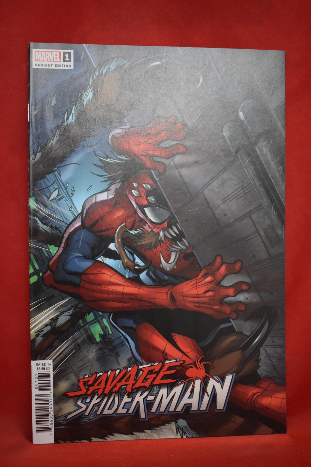 SAVAGE SPIDERMAN #1 | SPIDERMAN - SAVAGE BEAST! | LOGAN LUBERA VARIANT