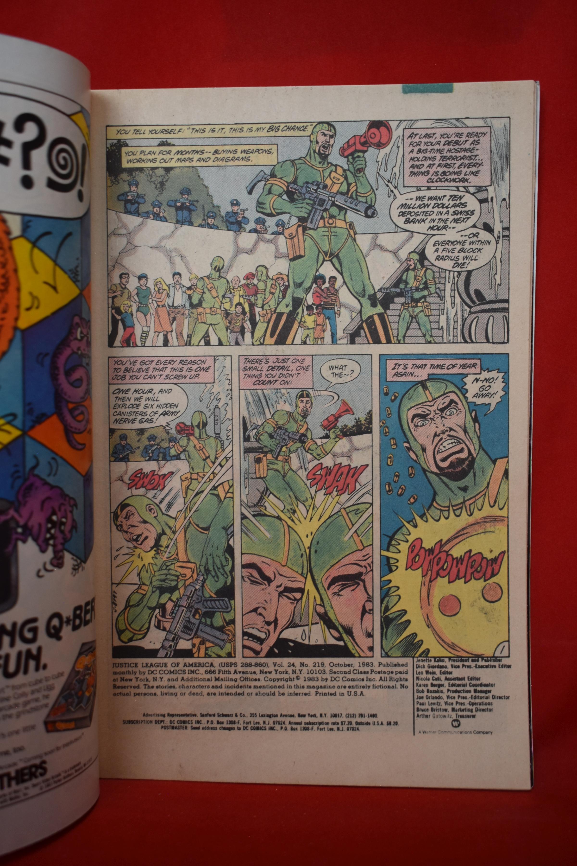 JUSTICE LEAGUE #219 | CRISIS IN THE THUNDERBOLT DIMENSION! | GEORGE PEREZ - 1983