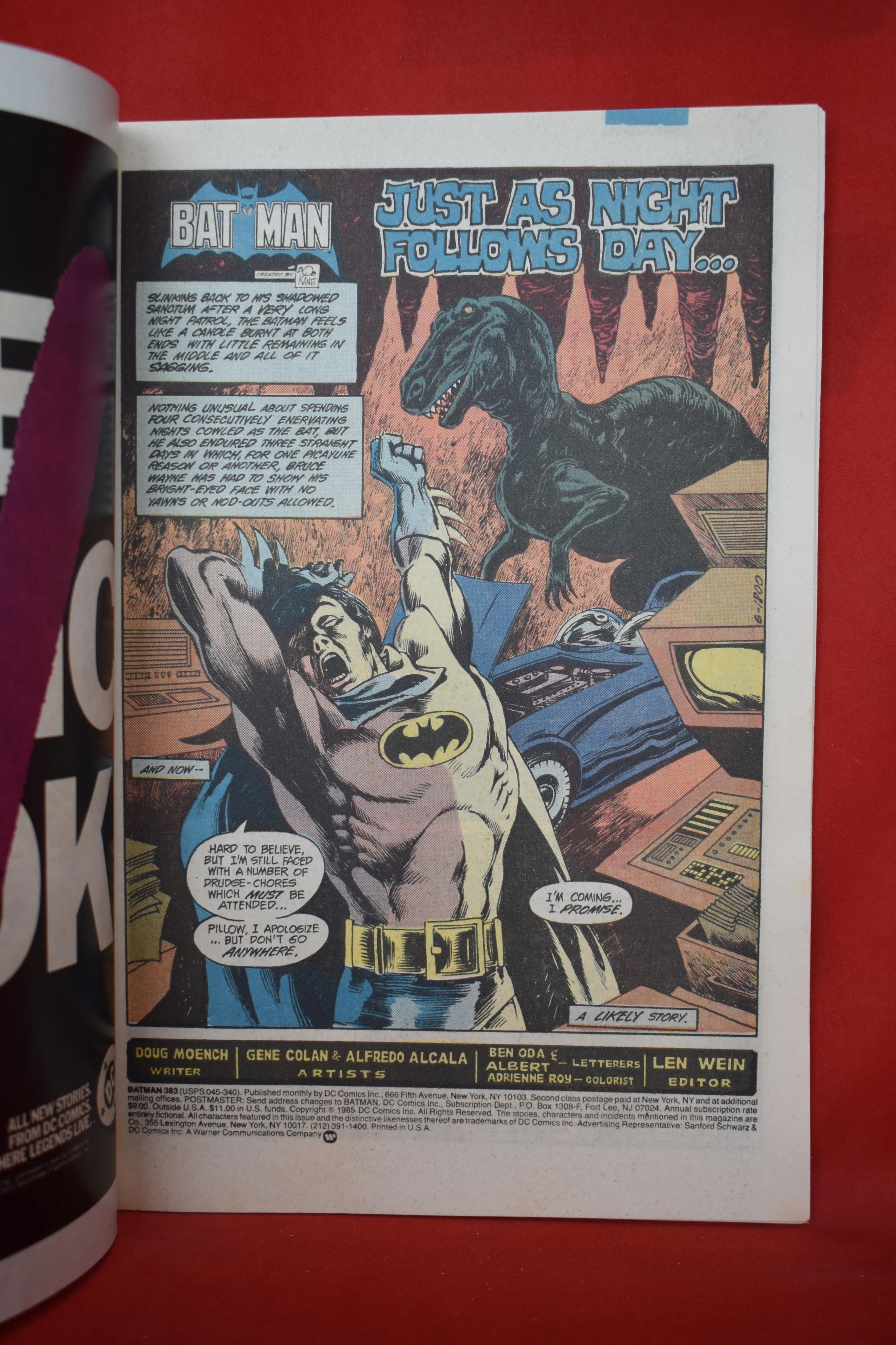 BATMAN #383 | A NIGHT IN THE LIFE OF BATMAN! | GENE COLAN & DICK GIORDANO