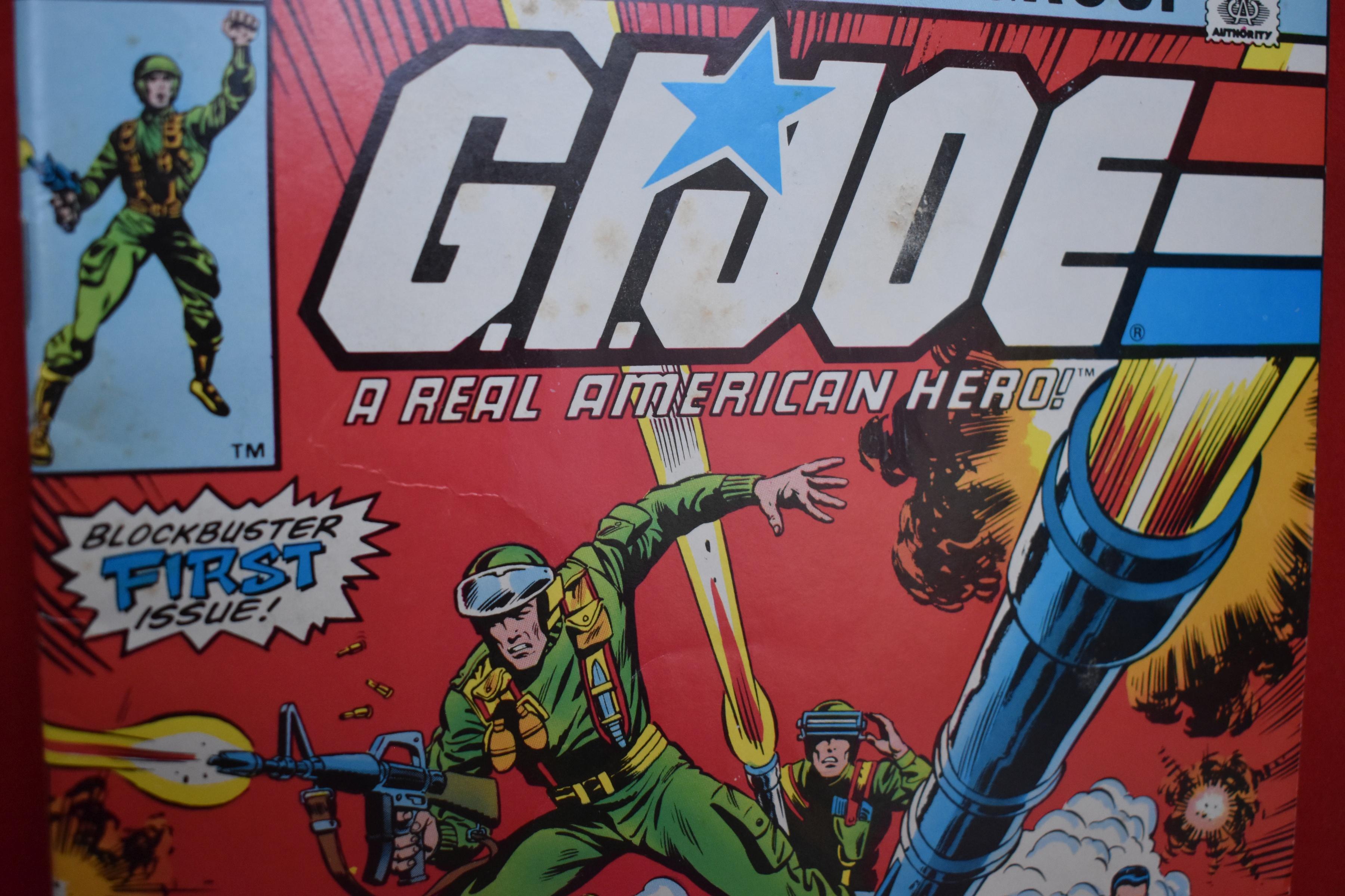 GI JOE #1 | KEY 1ST GI JOE, 1ST SNAKE-EYES, 1ST COBRA COMMANDER - NEWSSTAND!| *BIT OF COVER STAINING