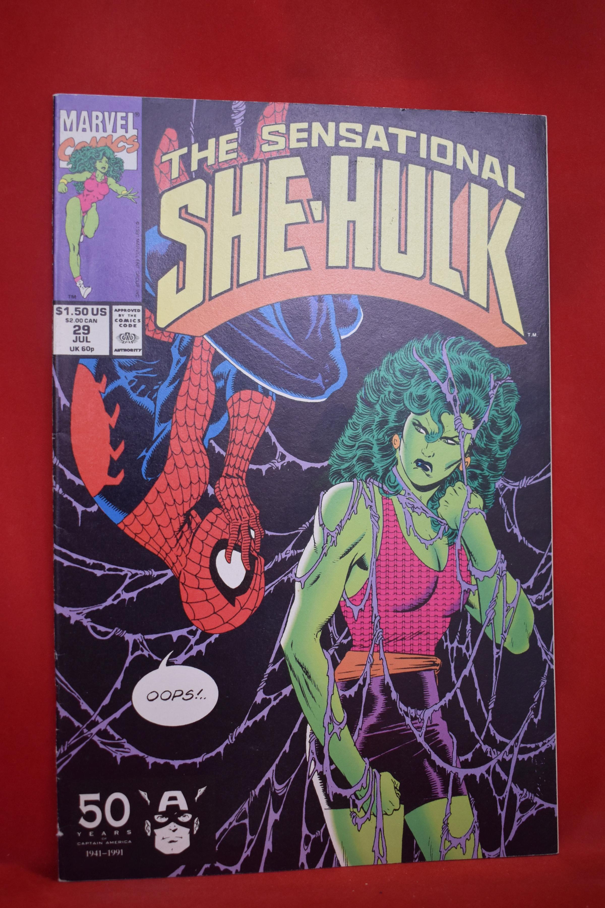SENSATIONAL SHE-HULK #29 | THE FOURTH WALL AND BEYOND | MIKE ZECK SPIDERMAN COVER