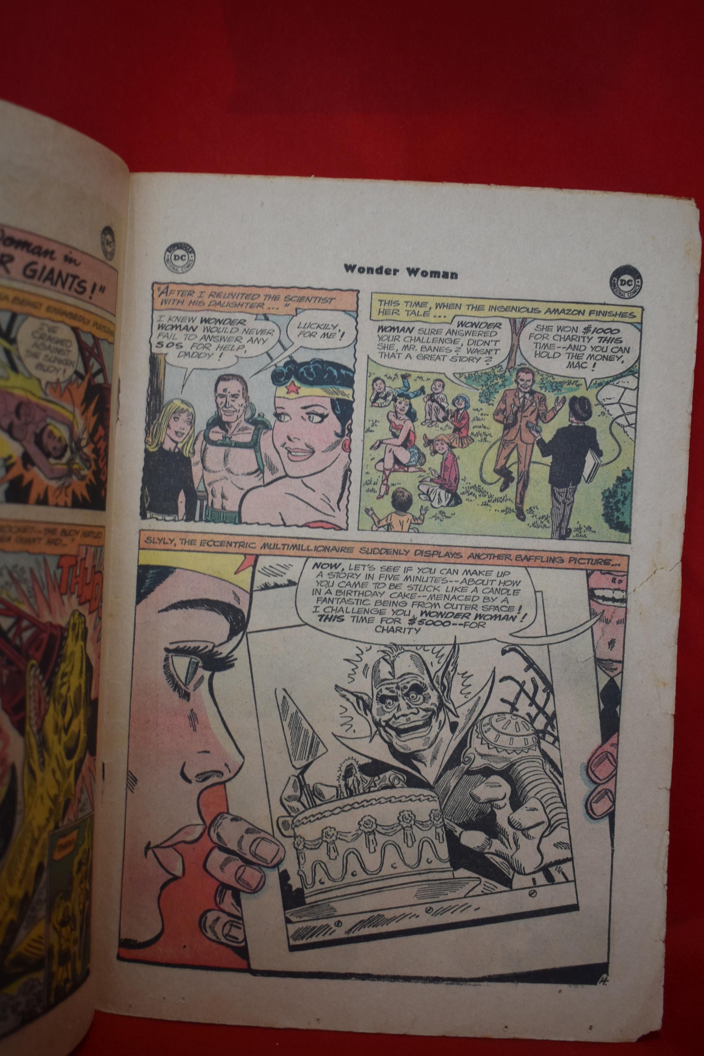 WONDER WOMAN #146 | WAR OF THE UNDERWATER GIANTS - 1964 | *CENTERFOLD DETACHED - TAPE - SEE PICS*