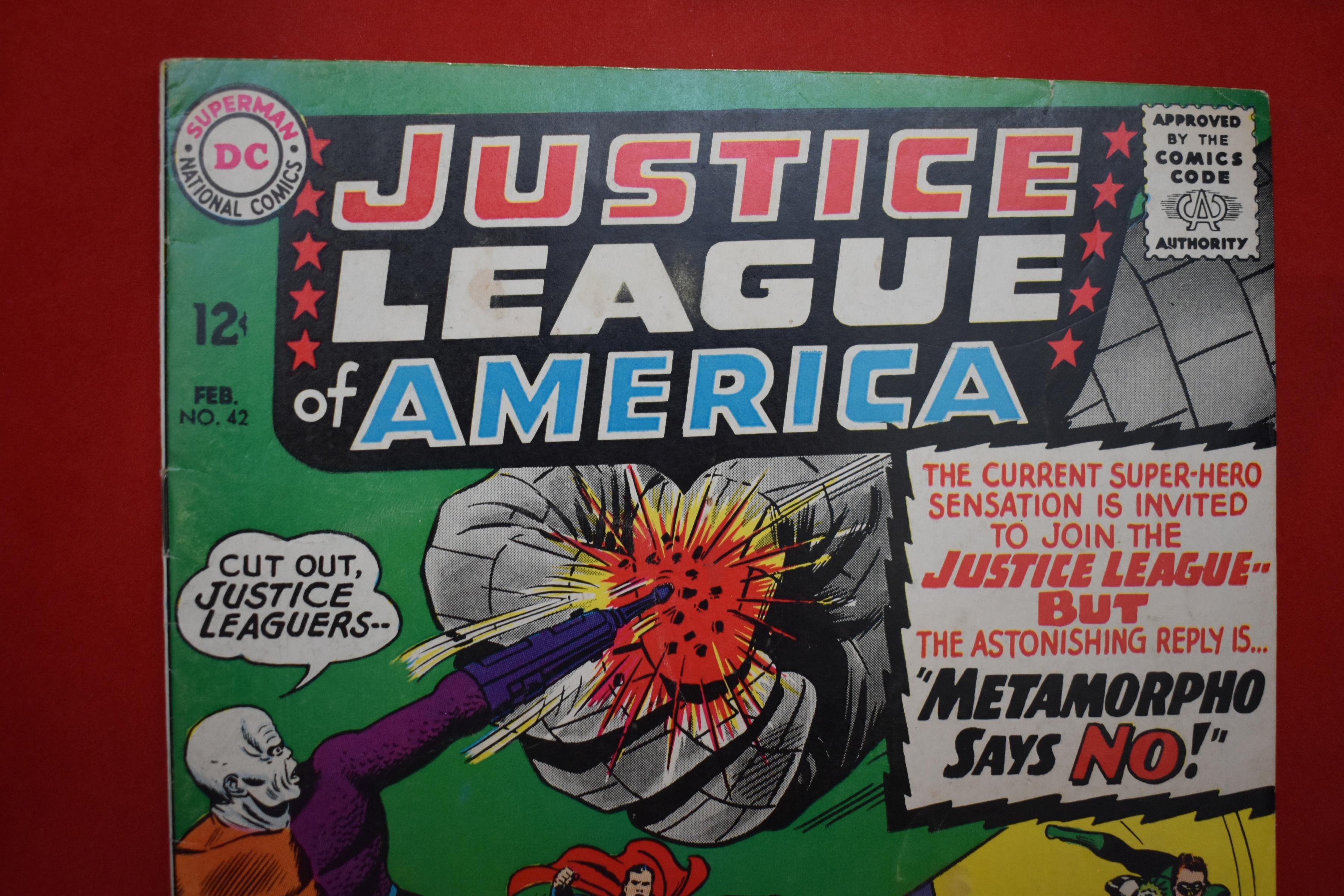 JUSTICE LEAGUE #42 | KEY METAMORPHO JOINS THE JUSTICE LEAGUE! | MIKE SEKOWSKY - 1966