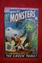 WHERE MONSTERS DWELL #14 | THE GREEN THING! | JOHN SEVERIN - 1972