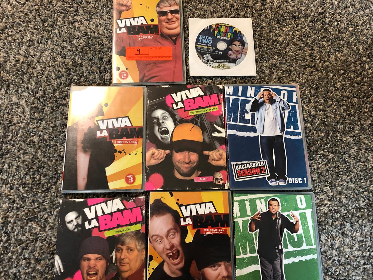 Viva La Bam, Crank Yankers, Carlos Mencia - 9 dvds