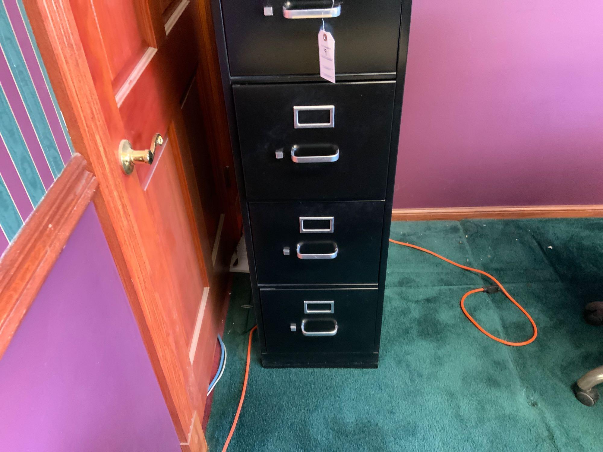 Hon four drawer metal file cabinet Pickup will be on Monday 3/29 from 1-6 pm at 1324 S. 119th