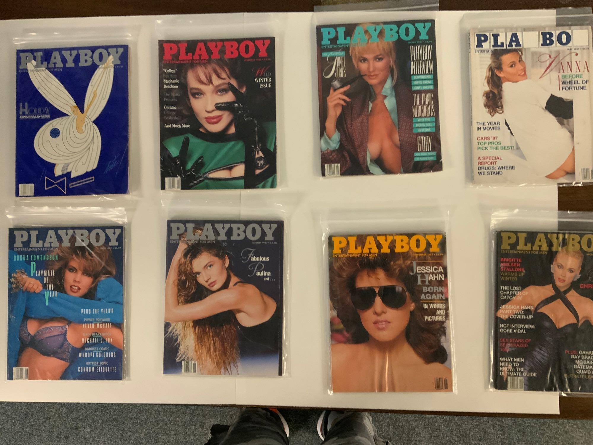 Classic 1987 Playboy Collection Including Vanna White, Paulina, Jessica Hahn & Brigitte Nielsen