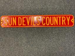 Sundevils Country metal sign