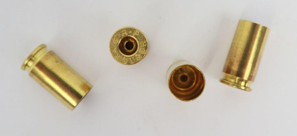 New Unfired Remington 9mm Luger Brass (500 Rounds)