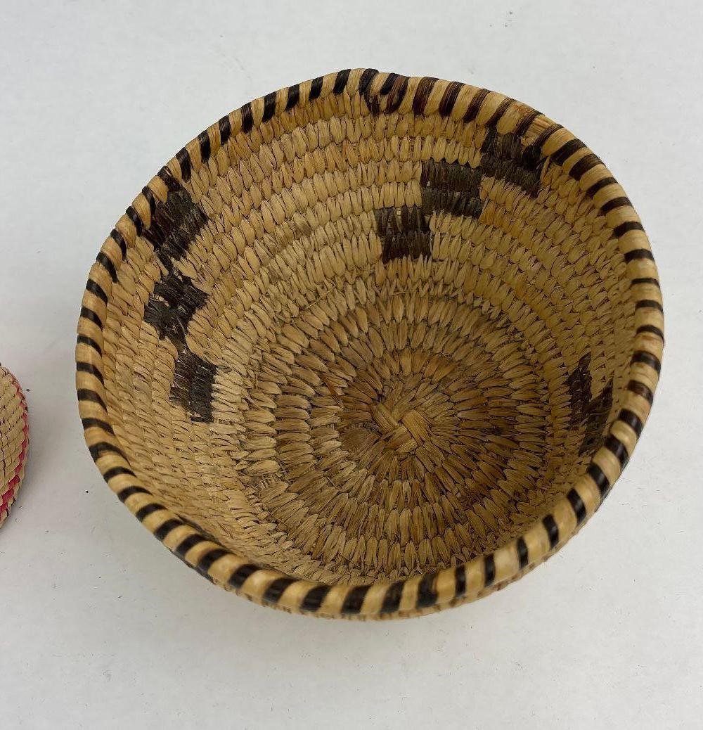 3 Native American Indian Baskets Pima Makah