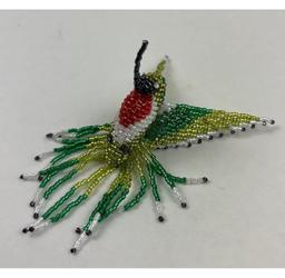 Montana Blackfoot Indian Beaded Hummingbird