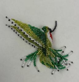 Montana Blackfoot Indian Beaded Hummingbird