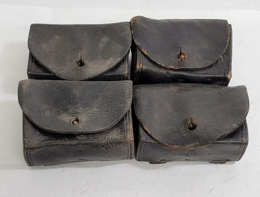 4 Ww1 Cartridge Boxes Rock Island Arsenal Us Army