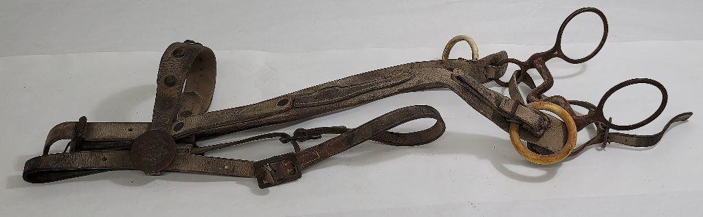 Ww1 Us Cavalry Bridle Bit W/ Rosettes