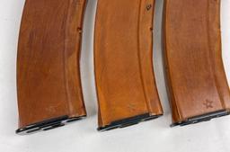 3 Russian Bakelite Ak47 Magazines