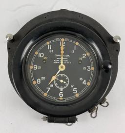 Wwii Navy Submarine Course Clock By Seth Thomas
