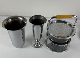 Chase Chrome And Bakelite Serving Set