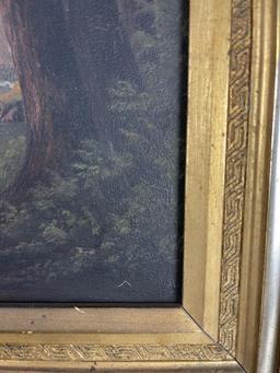 Hudson River School Painting Signed