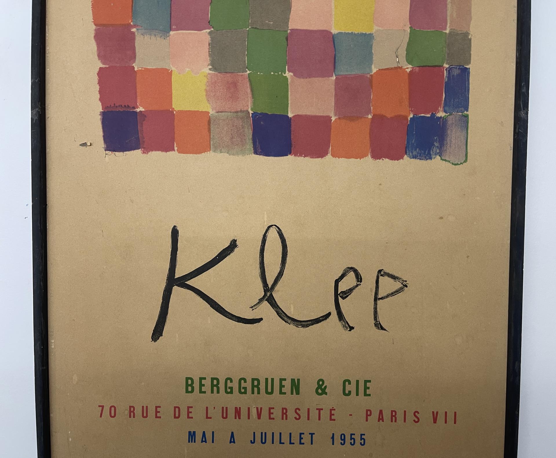 Poster For Klee Exhibition At Berggruen & Cie 1955