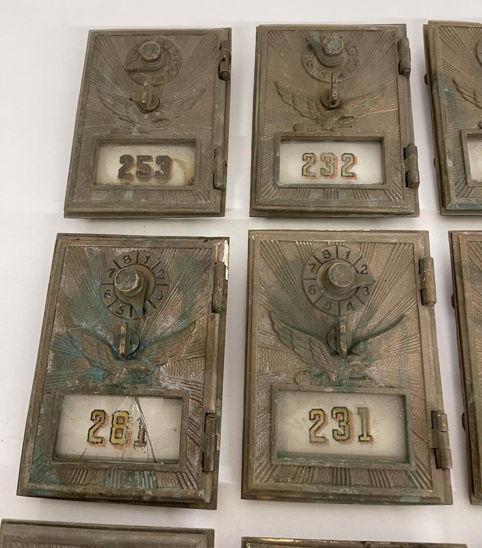 19 Antique Bronze Montana Post Office Box Doors