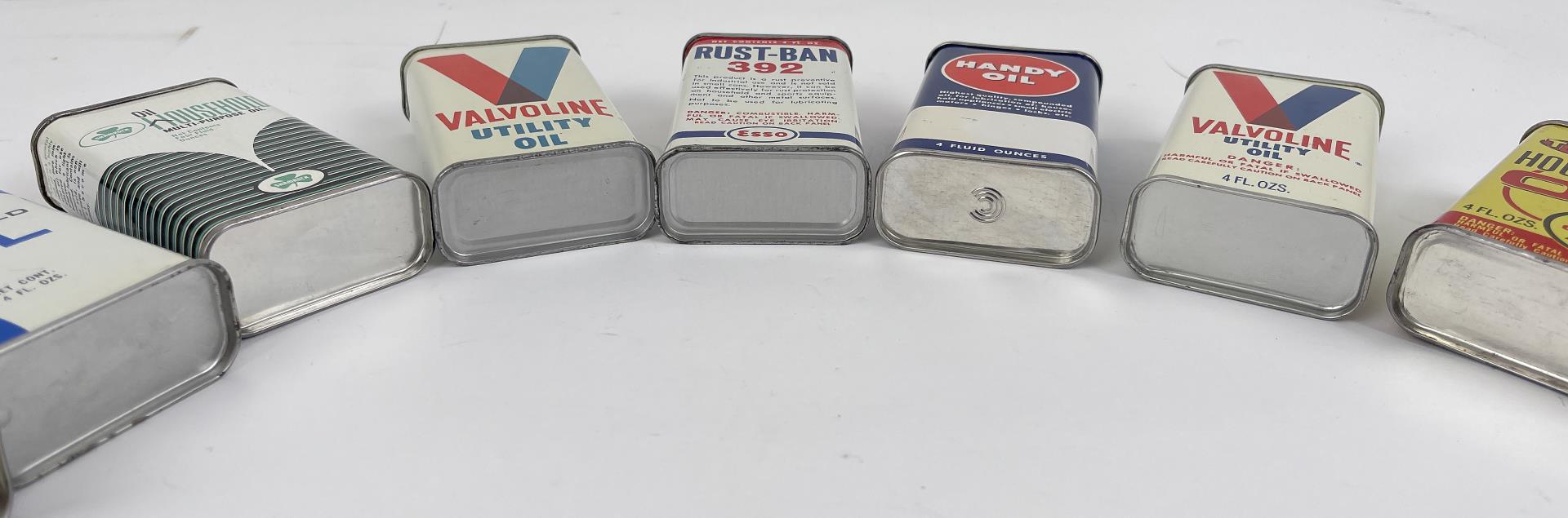 Lot Of Handy Oiler Tin Cans Valvoline Penn