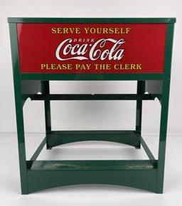 1990s Glasscock Coca Cola Cooler Coke